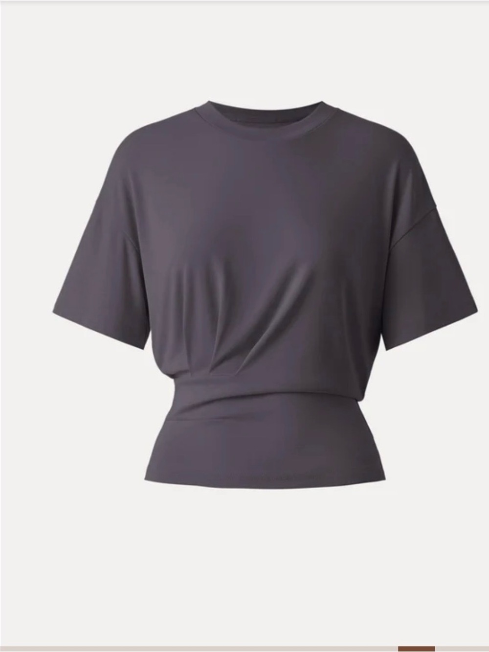 OGL Short Sleeve Top in Deep Purple Gloam. Size Large